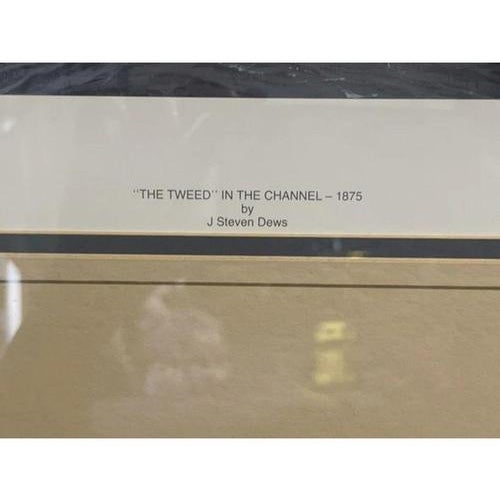 Gold J. Steven Dews, The Tweed in the Channel Campaign, 1875, Limited Print, Framed For Sale - Image 8 of 12