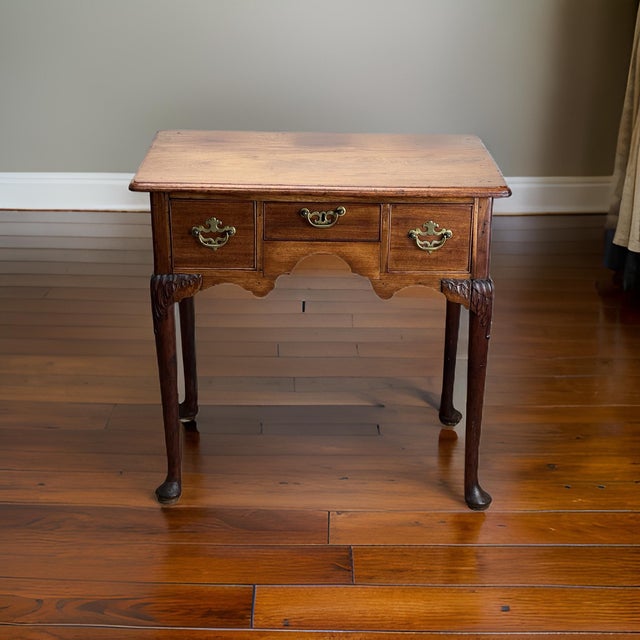 Chippendale Antique George III Mahogany Chippendale Lowboy C. Late 18th Century For Sale - Image 3 of 11