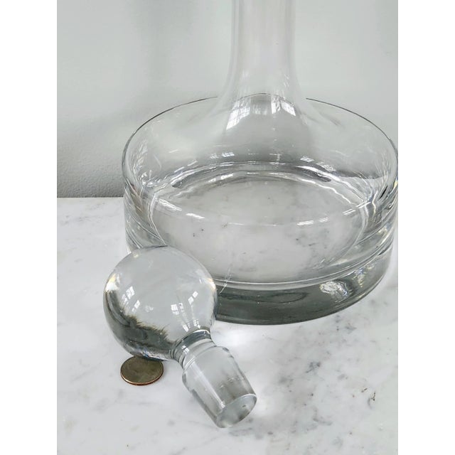 1960s Mid Century English Glass Decanter For Sale - Image 9 of 12