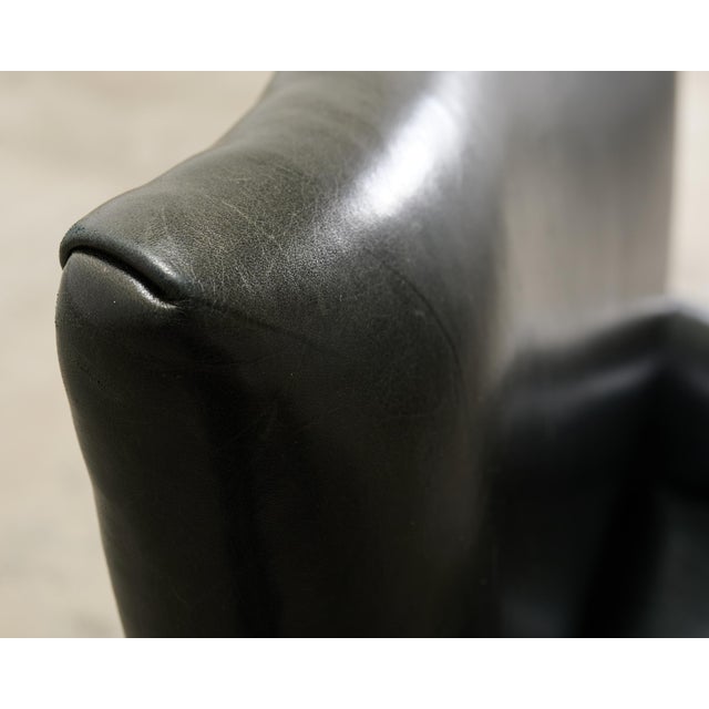 Ralph Lauren Italian Leather Lawson Dining Armchair For Sale - Image 14 of 18
