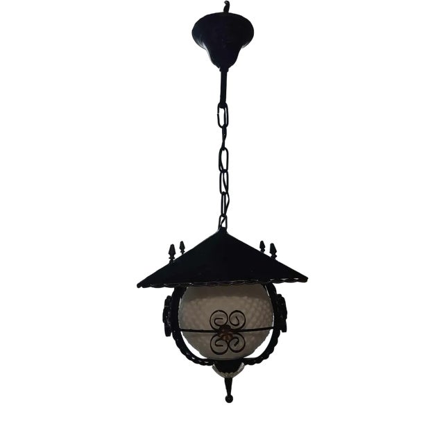 Vintage Hanging Lamp, 1970s For Sale