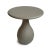 Outdoor round top lightweight cement resin mix side table with rounded base. Modern design and perfect for outdoor use....