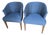 Pair of Small Barrel Back Chairs For Sale