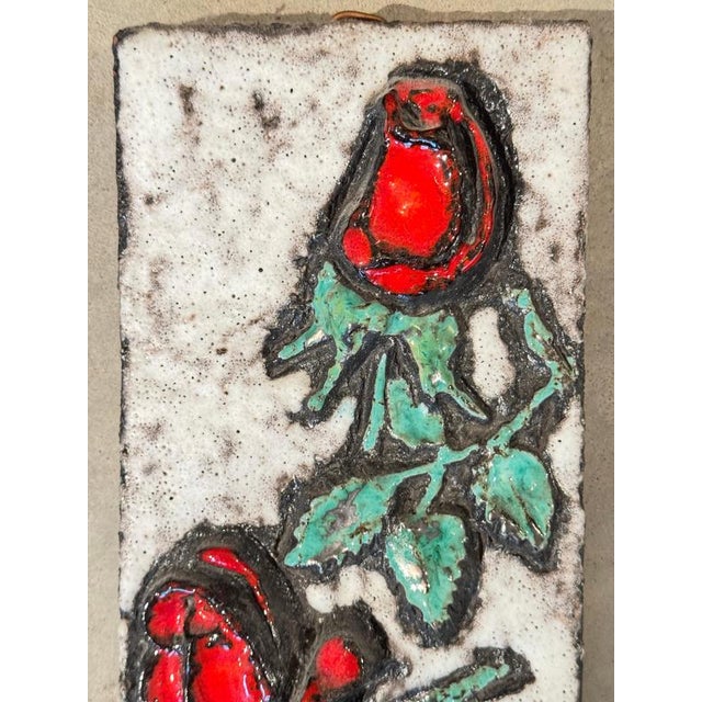 Green Vintage Wall Plaques from Ruscha Keramik, 1977, Set of 2 For Sale - Image 8 of 12