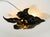 Black Large Black and Gilt Metal Floral 5-Arm Ceiling Lamp by Hans Kögl, 1980s For Sale - Image 8 of 18