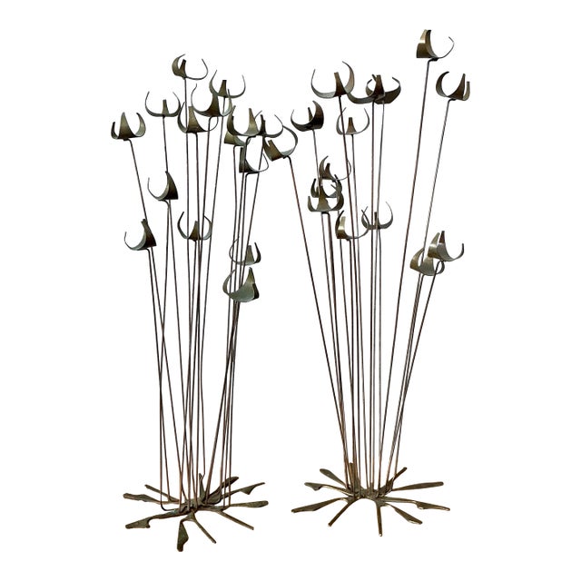 Vintage 1960s William Bowie Kinetic Sculpture - Set of 2 For Sale