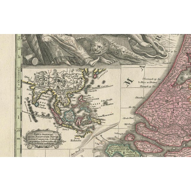 Belgium Foederatum Map by Seutter, 1700s For Sale - Image 4 of 11