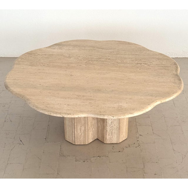 Hand-Crafted Travertine Coffee Table, Italy, 1970s For Sale - Image 6 of 18