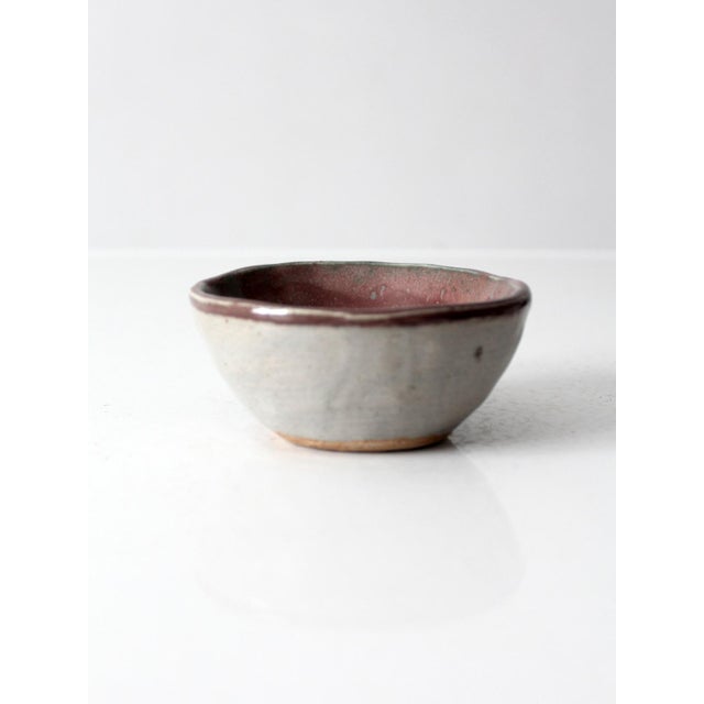 Contemporary Vintage Handmade Studio Pottery Bowl For Sale - Image 3 of 13