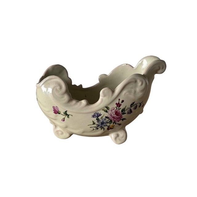 Small Earthenware Planter by Émile Gallé, in Good conditions. Designed 1920 to 1949 This piece has an attribution mark, I...