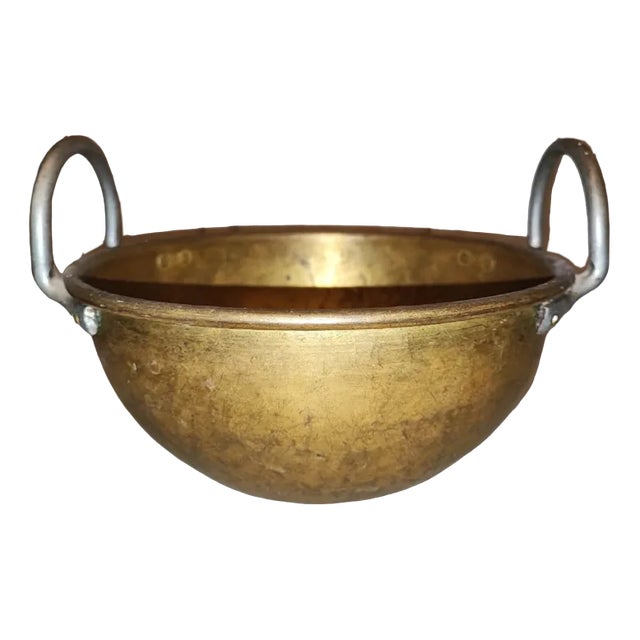 Art Deco Brass Bowl, 1920s For Sale
