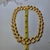 Napier Signed 1980s Gold Tone Graduated Curb Link Statement Necklace For Sale - Image 12 of 12
