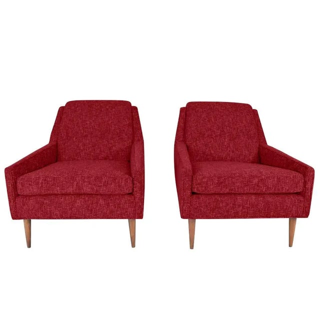 1970s Mid Century Lounge Chairs-Pair For Sale - Image 5 of 5