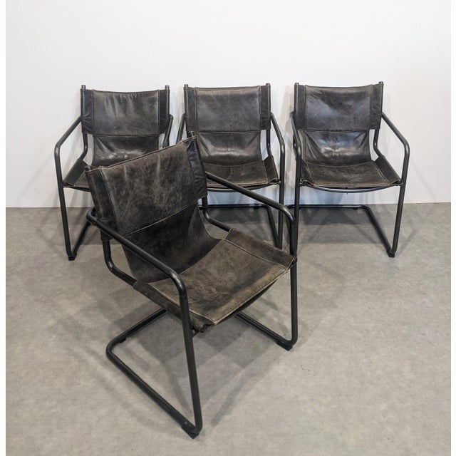 Vintage Bauhaus Tubular Chairs, 1980s, Set of 4 For Sale - Image 4 of 8