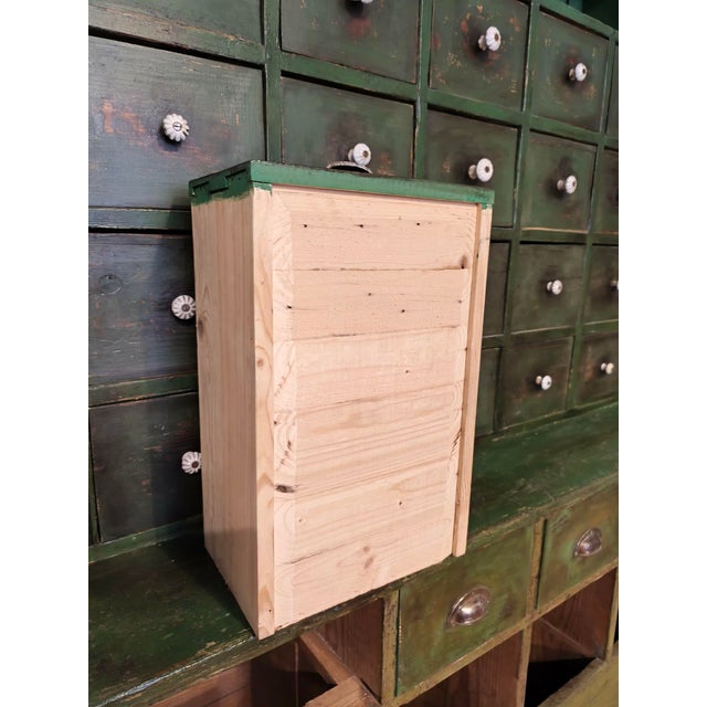 Mature Green Chest of Drawers, 1890s, Set of 2 For Sale - Image 9 of 18