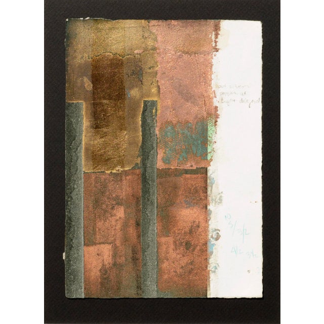 Artist's proof of hand copper application and aging techniques by Patricia Pearce (American, b. 1948). Unsigned, but was...