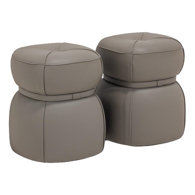 Lepli Ottomans from Poltrona Frau, Set of 2 For Sale