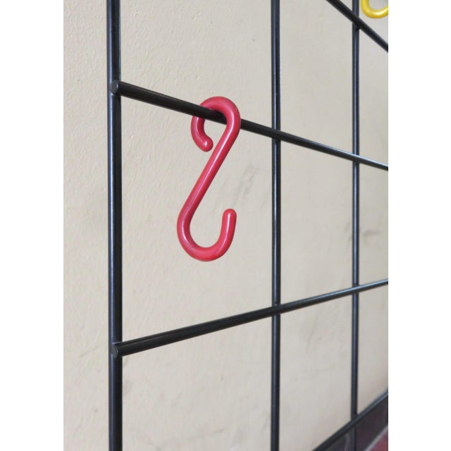 Black String Coat Rack by Karl Fichtel for Drahtwerke Erlau, 1950s For Sale - Image 11 of 18
