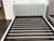 Charcoal Queen Size Room & Board Hartley Bed Frame For Sale - Image 8 of 12
