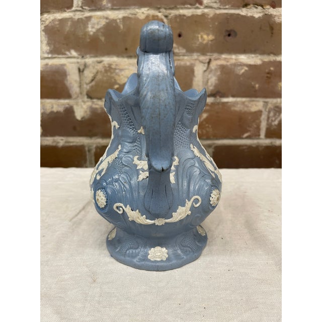 Late 19th Century Wedgewood Style Jasperware Pitcher For Sale - Image 4 of 6
