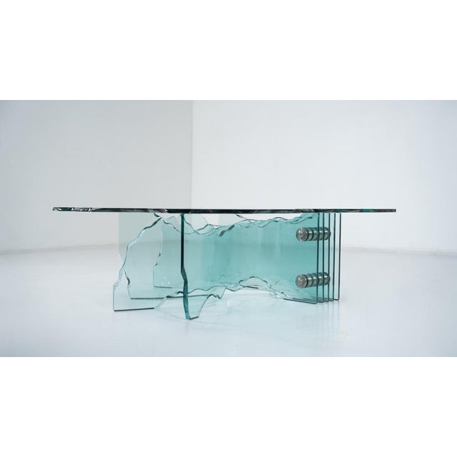 Glass Shell Coffee Table by Danny Lane for Fiam, 1980s For Sale - Image 6 of 13