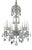 Eight-Light Bohemian Crystal Chandelier, 1950 For Sale