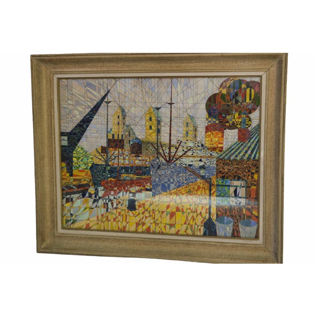 Yus, Cubist Style Composition, 1960s, Painting For Sale - Image 9 of 9