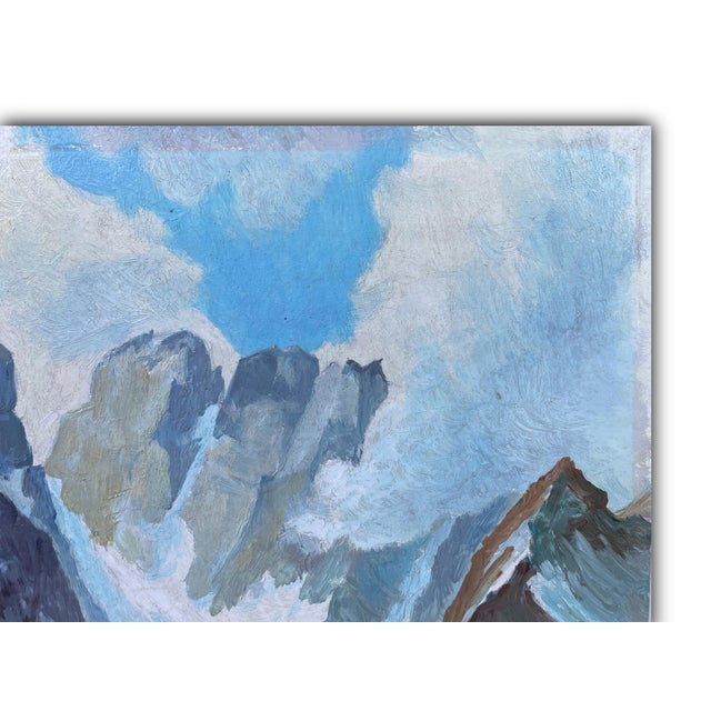 Mount Cristallo and Landro Lake Technical information: Artist: A. Straub Period: 1950 Technique: Oil on panel Height: 40...