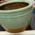 Green Small Green Rounded Ceramic Garden Planter For Sale - Image 8 of 8