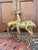 Metal Mid 20th Century Large Polished Brass Deer Statues - A Pair For Sale - Image 7 of 11