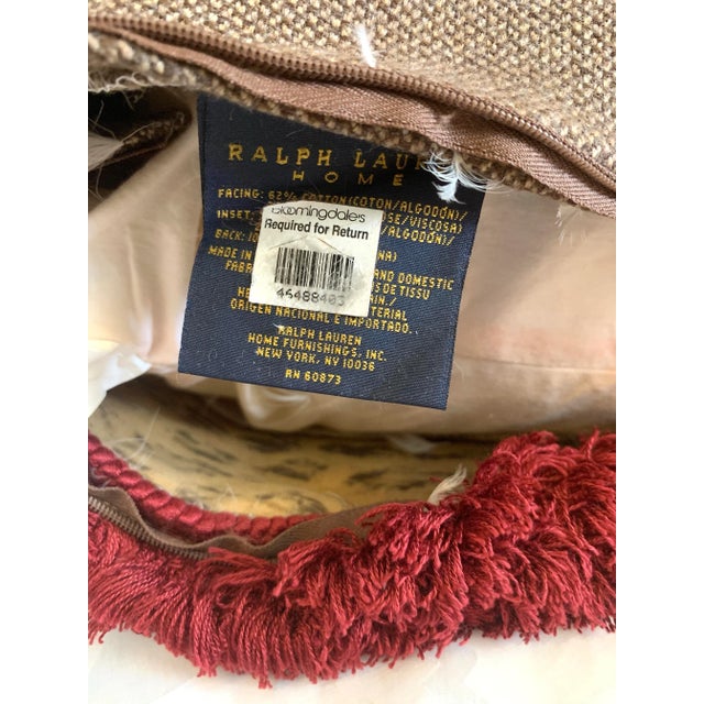Vintage Ralph Lauren Guinevere Aragon Medieval Floral & Animal Print Decorative Pillow For Sale In Miami - Image 6 of 12