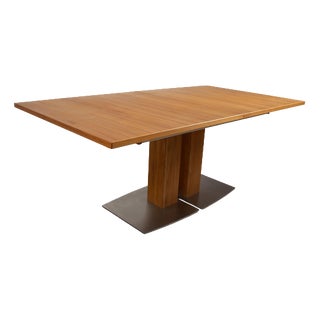 Brown Extendable Wooden Dining Table from Venjakob For Sale