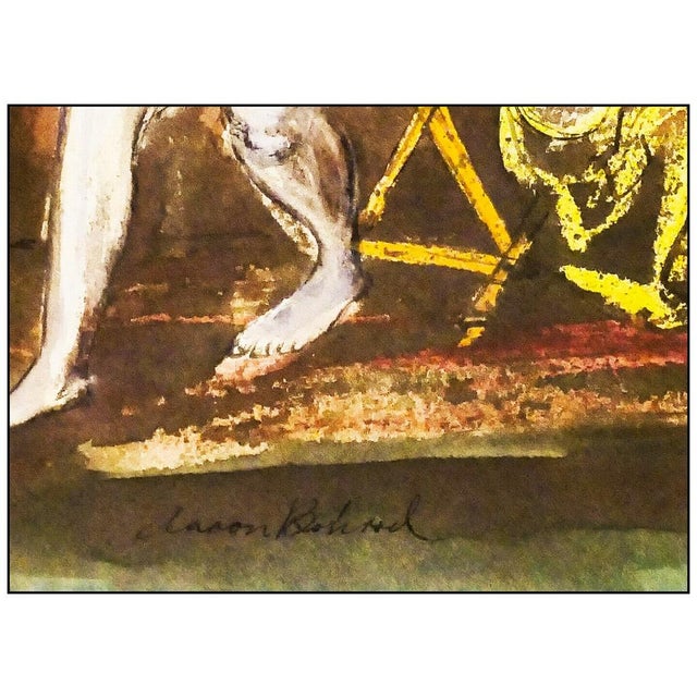 Realism Mid 20th Century Poised, Aaron Bohrod For Sale - Image 3 of 6
