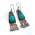 Vintage Moroccan Tribal Turquoise & Coral Jewelry Set, Cuff , Ring , Pair of Earrings (4 PCS For Sale - Image 10 of 12