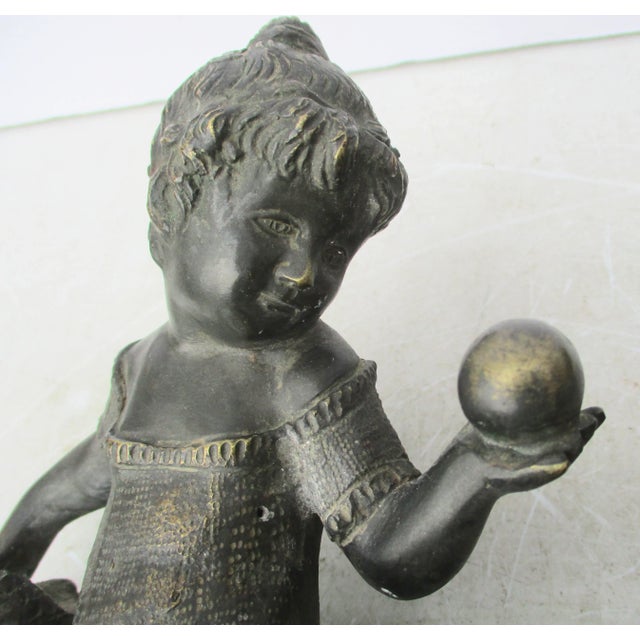 Ebony Vintage 30s Beaux Art Furniture Mount Wall-Sculpture For Sale - Image 8 of 8