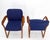 Pair of Danish Mid-Century Modern Teak Arms Chairs New Wool Upholstery For Sale - Image 9 of 10