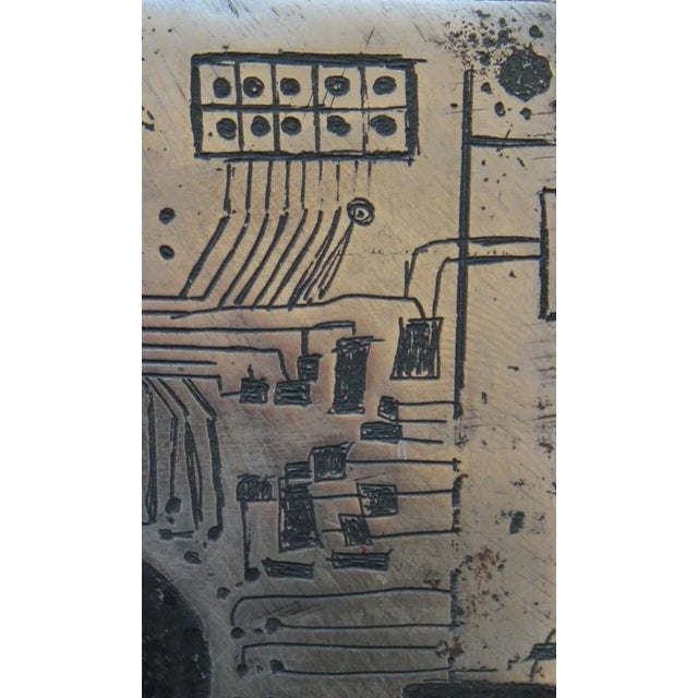 Zane Elerte, Home, 21st Century, Etched Matte Iron For Sale - Image 5 of 7