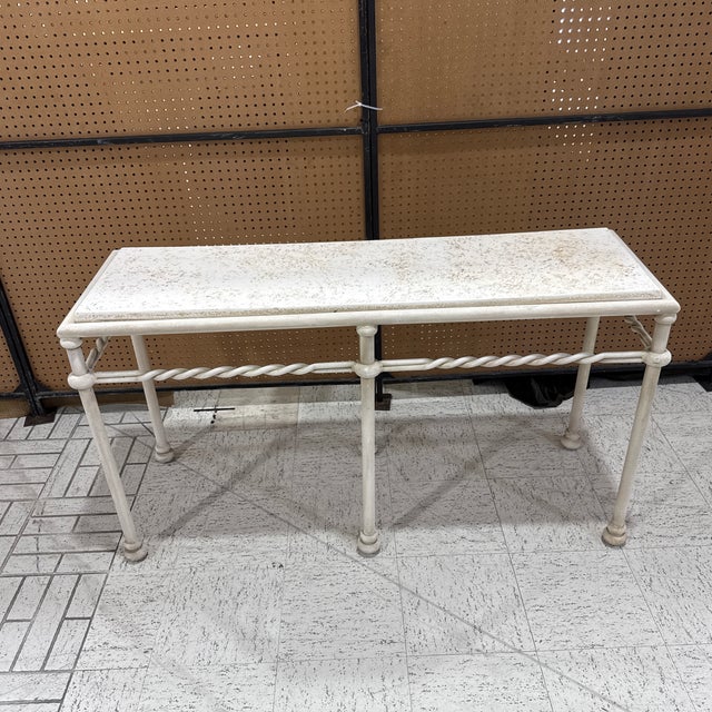 Add timeless elegance to your entryway, hallway, or living room with this vintage mid-century console table. Featuring a...