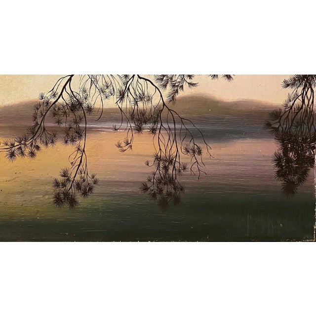 1970s Original River Landscape Oil Painting, Ukrainian Artist Lyamin, 1970s 48-90 For Sale - Image 5 of 6