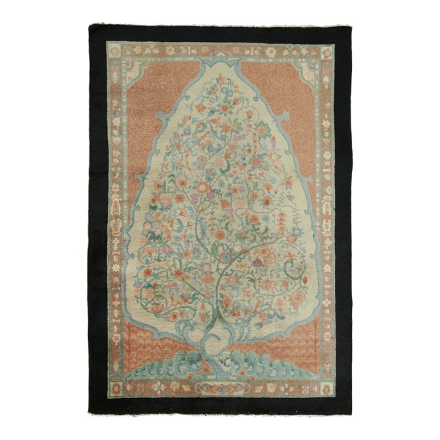 Title: Antique Chinese ‘Tree of Life’ Rug, Rare and Regal Floral Design - Rug & Kilim For Sale