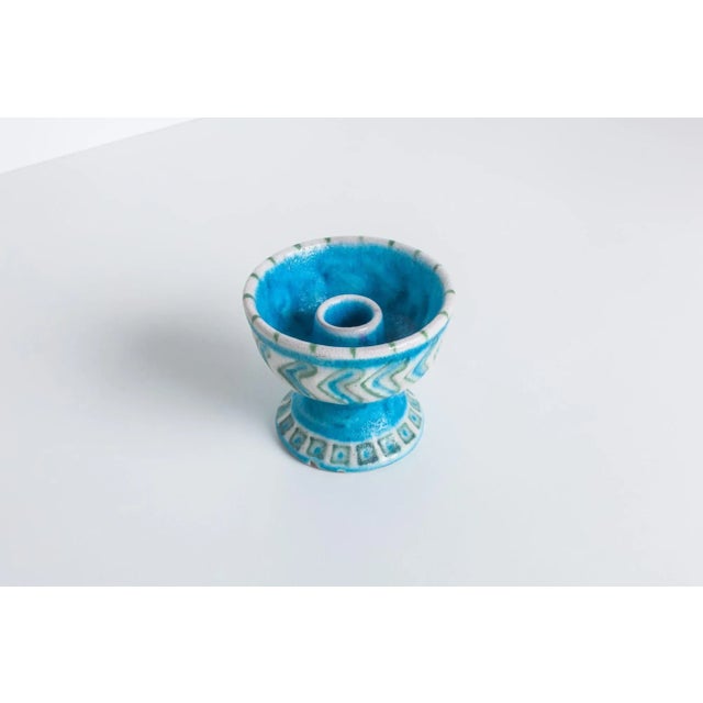 Mid-Century Modern 1950s Gambone Ceramic Candle Holder For Sale - Image 3 of 10