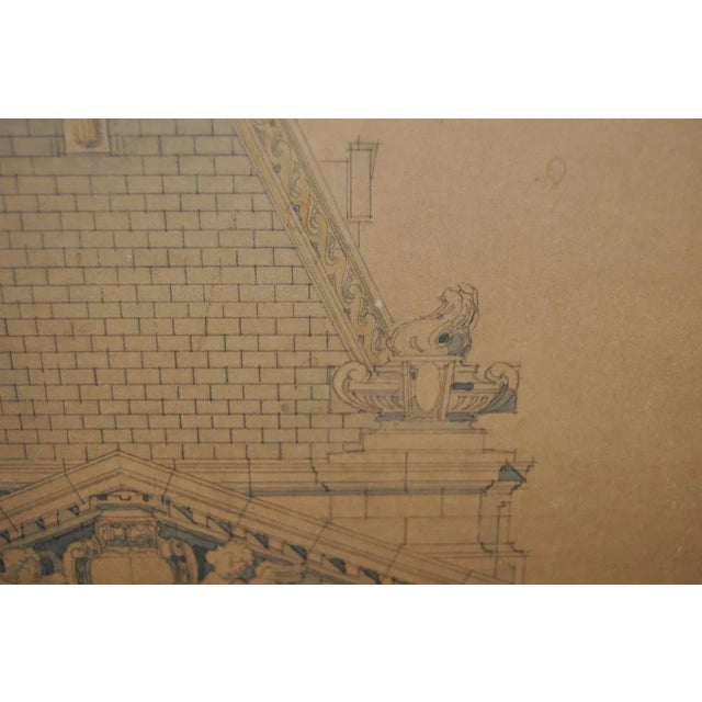 18th/19th Century Master Architectural Drawings For Sale - Image 4 of 11