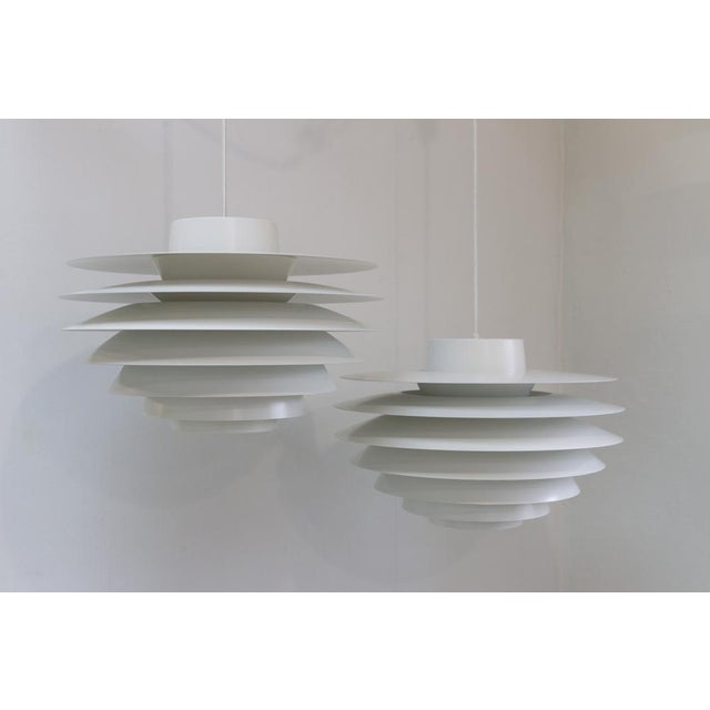 Vintage Scandinavian Modern Verona 485 Ceiling Pendants by Sven Middelboe for Lyfa, 1990s, Set of 2 For Sale - Image 17 of 17
