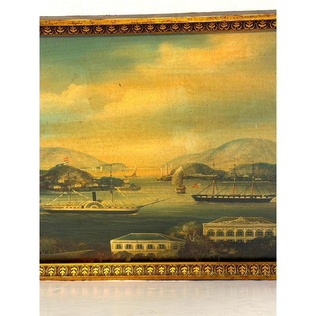 19th Century Chinese Export Harbor / Seascape Paintings For Sale - Image 11 of 12