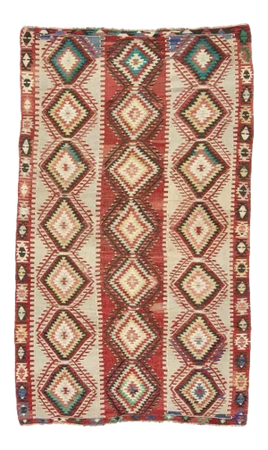 Vintage Handwoven Turkish Kilim Rug