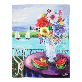 Watermelon Stream, Shlomo Alter Serigraph, Signed and Numbered For Sale