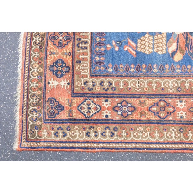 Antique Afshar Rug 4'11'' x 6'1'' For Sale - Image 10 of 12
