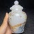 Small Chinese Hand-Painted Peking Glass Jar With Lid - Pheasant & Peony Motif For Sale - Image 4 of 9