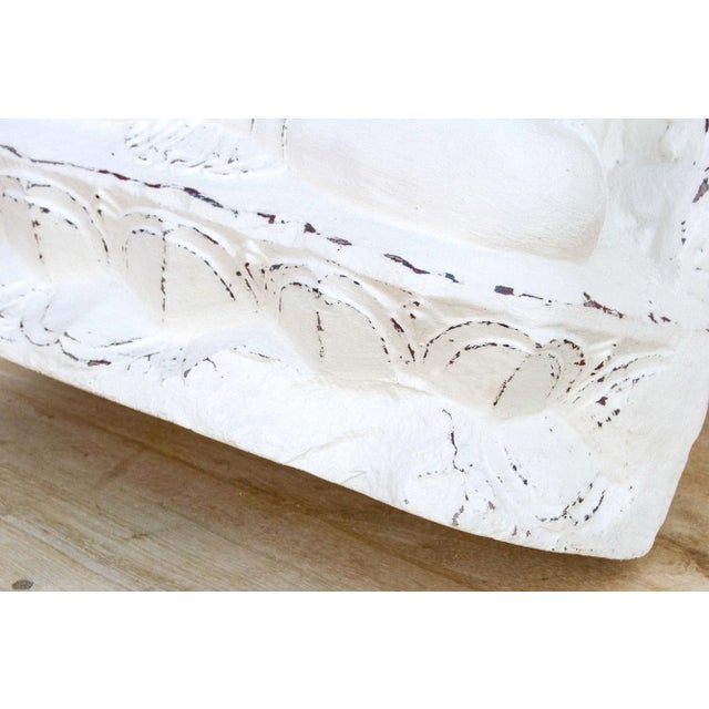 White Antique Sandstone Cambodian Buddha For Sale - Image 8 of 12