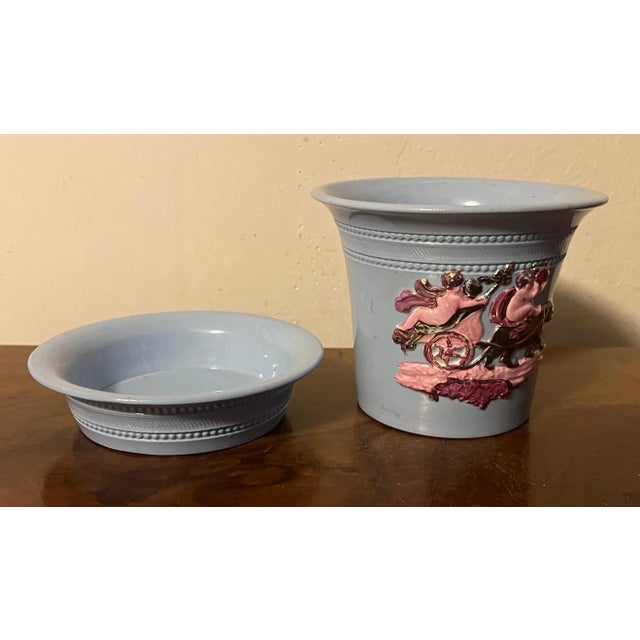 Early 19th Century Antique Early 19th Century English Regency Hackwood Luster Flower Pot and Stand Circa 1820 For Sale - Image 5 of 11